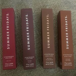 Summer Fridays Lip Butter Balm Cherry, Brown Sugar, Iced Coffee Hot Cocoa
